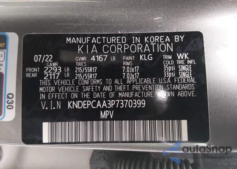 2023 Kia Seltos Lx из США, поврежденный, VIN KNDEPCAA3P7370399